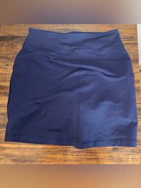 Duluth Trading Co Navy Blue Performance Skirt
